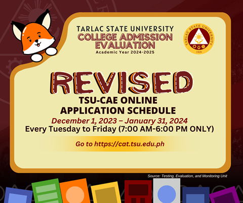 TSU-CAE 2024-2025 ADVISORY NO. 4