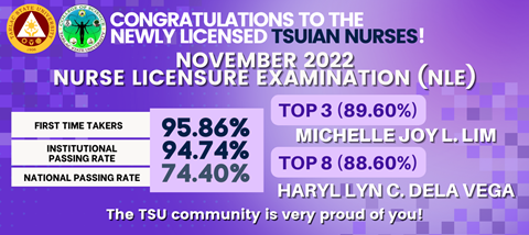 2 nursing grads claim top ranks in NLE