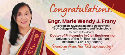 Civil engineering chairperson is the first CE Ph.D. degree holder