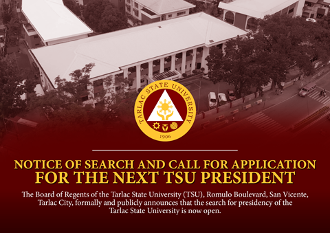 NOTICE OF SEARCH AND CALL FOR APPLICATION FOR THE NEXT TSU PRESIDENT